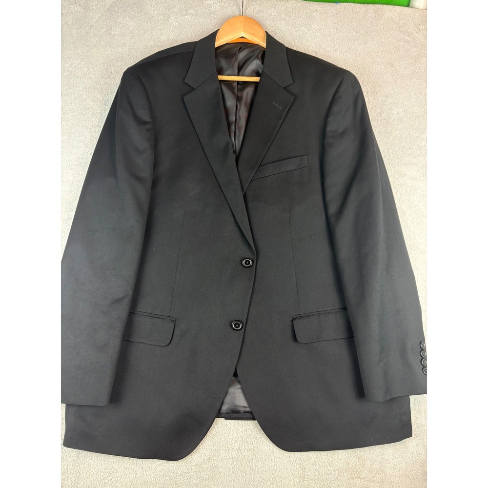 Dockers Men's 46R Black‎ Two Button Blazer Jacket Business Casual NEW